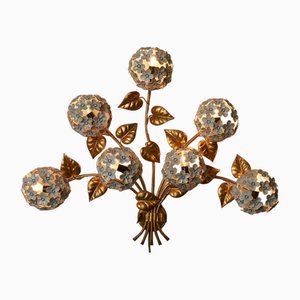 Large Hydrangea Wall Lamp by Hans Kögl, 1950s