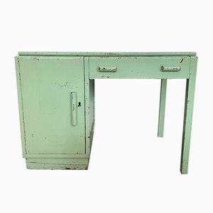 Bureau Vintage Vert Menthe, France, 1930s