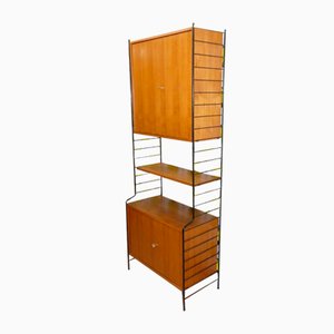 String Ladder Shelf & WHB Shelf with Steel and Wire Cabinet elements
