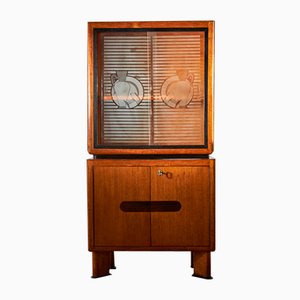 Oakwood Display Cabinet, 1950s