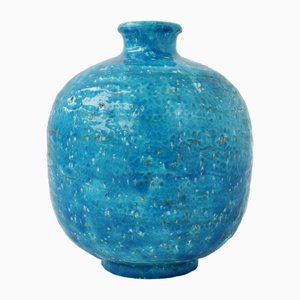 Large Italian Textured Ceramic Vase by Guido Gambone, 1950