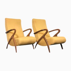 Italian Lounge Chair by Paolo Buffa, 1950s, Set of 2