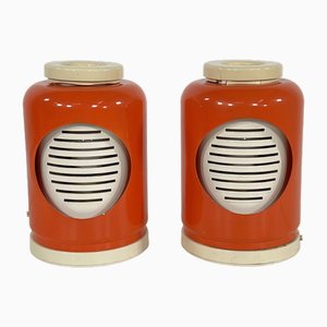 Orange Eclipse Tischlampen von Goffredo Reggiani für Reggiani, 1960er, 2er Set