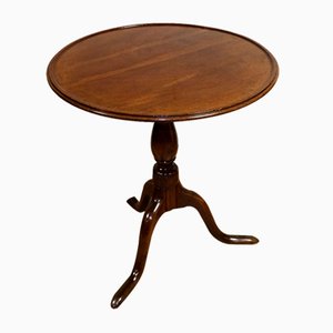 20th Century Edwardian Brown Tilt Top Table with Tripod Legs