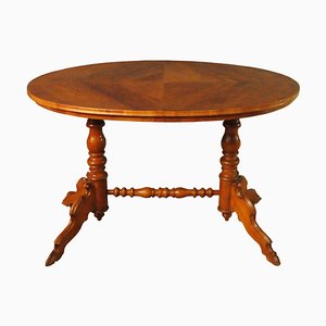 Tavolo ovale in stile Louis Filip, fine XIX secolo