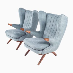 Lounge Chairs Model 91 attributed to Svend Skipper, 1960s, Set of 2