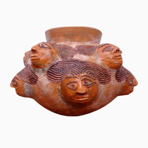 Studio Ceramic Vase by Dolores Porras, Mexico, 1990s