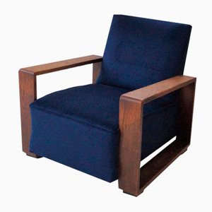 Dutch Art Deco Modernist Easy Chair, 1930s