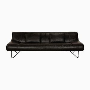 Schwarzes Gismo 3-Sitzer Ledersofa von Koinor