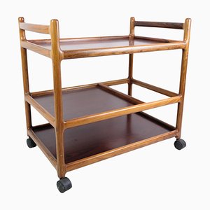 Carrello bar in palissandro di Johannes Andersen, anni '60