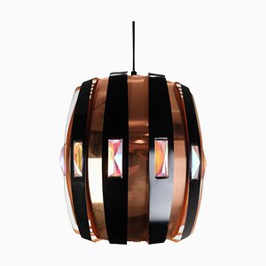 Ceiling Lamp in Copper by Verner Schou for Coronell Elektro, 1970s