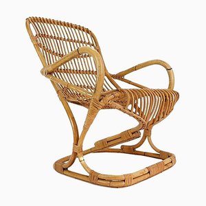 Fauteuil en Bambou par Tito Agnoli, 1960s