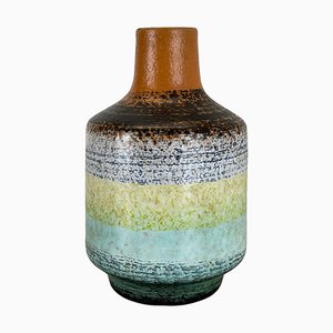 Vintage German Fat Lava Ceramic Vase from Veb Haldensleben, 1970s