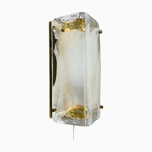 Lámpara de pared Hollywood Regency de cristal de Murano de Kalmar Lights, años 60