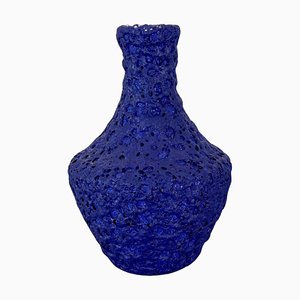 Blaue Brutalistische Vase von Silberdistel, 1960er