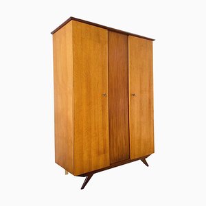 Vintage Danish Three-Door Wardrobe