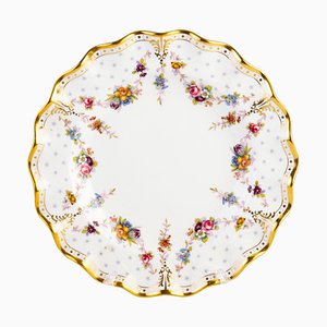24kt Gold Porcelain Cabinet Plate from Royal Crown Derby