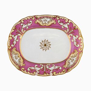 19th Century English Regency Fine Porcelain Platter Tray