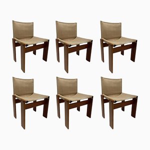 Monk Chairs attributed to Afra & Tobia Scarpa for Molten, Italy, 1974, Set of 6