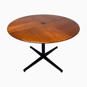 Round Mod. T41 Table in Rosewood attributed to Osvaldo Borsani for Tecno, Italy, 1958