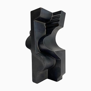 Escultura abstracta de cerámica esmaltada de Nino Caruso, 1974