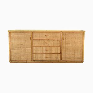 Bamboo and Rattan Sideboard, 1970