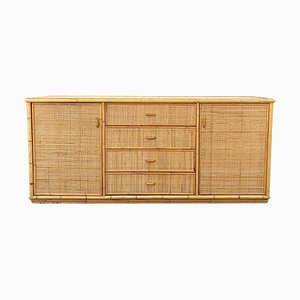 Sideboard aus Bambus & Rattan, 1970