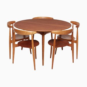 FH4602 Dining Set by Hans J. Wegner for Fritz Hansen, 1950s, Set of 7