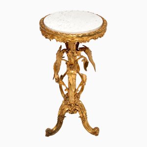 Antique French Giltwood Occasional Side Table, 1820