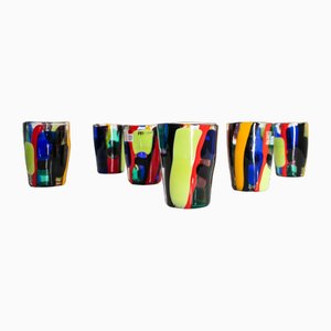 Mondrian Collection Glasses by Maryana Iskra for Ribes the Art of Glass, Set of 6
