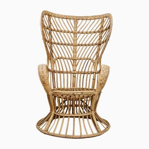 Rattan Conte Biancamano Chair by Gio Ponti, 1950s