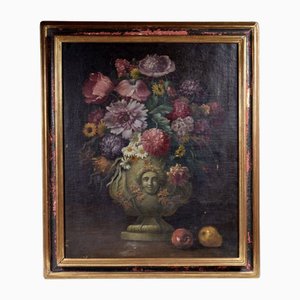 Ramo de flores, años 20, óleo sobre lienzo, enmarcado