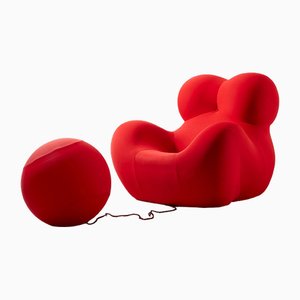 Juego de sillón Big Mama con otomana de Gaetano Pesce para B&B Italia, años 2000