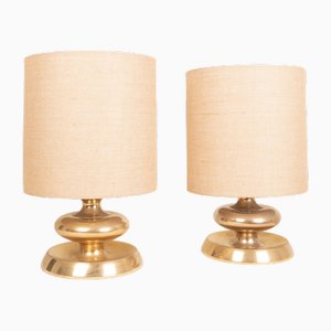Gold Edition 24K C-363 Table Lamps, Italy, 1970s, Set of 2