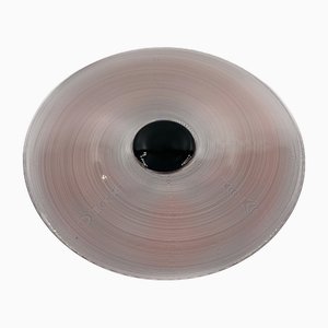 Piatto in filigrana di Tapio Wirkkala per Venini, anni '80