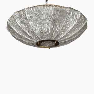 Structural Glass Ceiling Lamp from J.T. Kalmar, 1960s