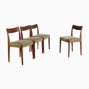 Schwedische Mid-Century Teak Esszimmerstühle von Nils Jonsson für Troeds, 1960er, 4er Set