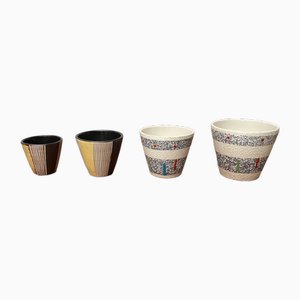 Mid-Century German Ceramic Planters, 1960s, Set of 4
