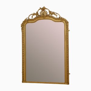 Specchio da parete in legno dorato, metà XIX secolo