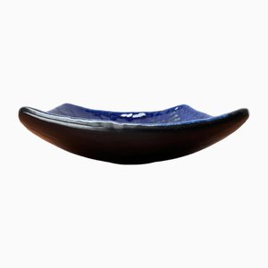 Mid-Century Brutalist Fat Lava Pottery Bowl, 1960s