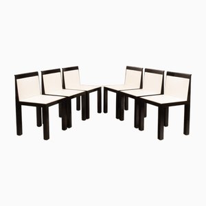 Theater Dining Chairs attributed to Aldo Rossi & Luca Meda for Molteni, 1980s, Set of 6
