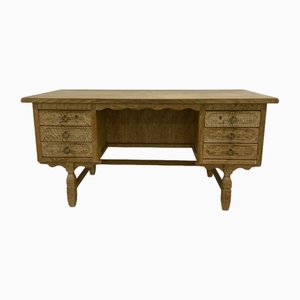 Desk in Massive Oak attributed to Henning Kjærnulf