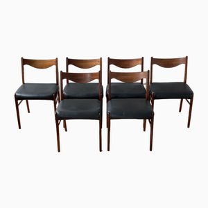 Brazilian Rosewood GS61 Dining Chairs by Arne Wahl Iversen, 1960s, Set of 6