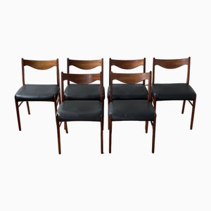 Chaises de Salle à Manger GS61 en Palissandre par Arne Wahl Iversen, Brésil, 1960s, Set de 6