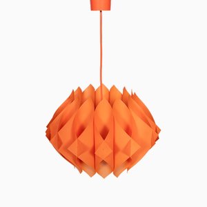 Space Age Orange Butterfly Pendant by Hoyrup, Denmark, 1970s