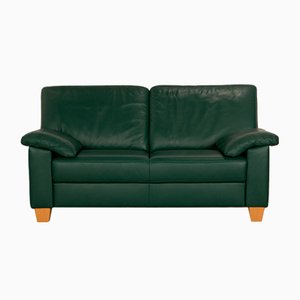 Green Leather Florence 2-Seater Sofa from Ewald Schillig
