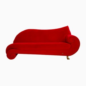 Gaudi Velvet Fabric Sofa in Red from Bretz