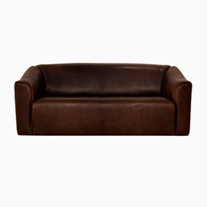 Ds 47 Leather Three-Seater Brown Sofa from de Sede