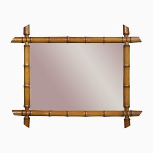 19th Century Bamboo Wall Mirror