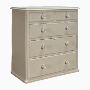 Commode Blanche-Gris Anglaise